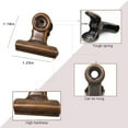 thumbnail image 4 of Clips Bouledogue avec Trou pour Push-pin, Clips de Fichier Papier avec Ressort Fort, Petits Clips de Liant en Métal, Pinces de Joint, 4 of 5