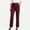 Wine women high waisted pants with pockets a1, variant on Usloyux Women's Straight Leg High Waisted Trousers with Pockets Regular Fit Long Pants Office Business Casual Work Bottoms Elegant Daily Wear, Black S