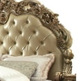 thumbnail image 4 of Button Tufted Baroque California King Bed with Scrolled Trim Legs, Gold, 4 of 5