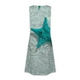 thumbnail image 4 of DailyTrove Women's Loose Fit Vacation Dress, Sleeveless, Beach Trip & Resort Style, Breathable Cotton Blend, Solid Color, 4 of 6