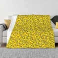 thumbnail image 1 of Fotbe Ducky Cartoon Animal Yellow Manta de Franela con Estampado, Manta Ultrasuave para Cama, Sofá, Auto, Hipoalergénica y Antibolitas-80"x60", 1 of 6