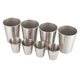 thumbnail image 1 of Stainless Steel Wine Cups Portable Outdoor Picnic and Camping Cups Silver Reusable Safe and Healthy 1 Set, 1 of 4