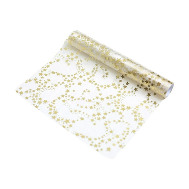 Lipstore Christmas Table Runner Kitchen Dining Table Decoration for Party Celebration Gold 28cmx5Y