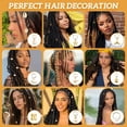 thumbnail image 4 of DESIGNICE Dreadlock Accessories Set,Metal Hair Jewelry for Braids,Seashells Turtles Starfish Hair Cuffs,Ocean-Style Dreadlocks Pendant,Long Hair Accessories,40Pcs, 4 of 7
