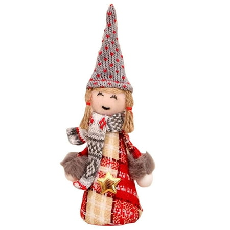 

Christmas Standing Plush Pendant Toy Soft Comfortable Stuffed Toy for Christmas Party Room Decoration Angel