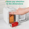 thumbnail image 2 of Mini nevera, refrigerador portátil y calentador de 4 litros/6 las para el cuidado de la piel, cosméticos, bebidas, alimentos, ideal para recámara, oficina, coche, recámara, certificación, 2 of 5