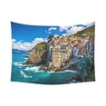 thumbnail image 1 of ABPHQTO Italia Seaside Fisherman Village Paisaje urbano Tapiz Colgante de pared horizontal Paisaje famoso Decoración de pared Arte para sala de estar Dormitorio Dormitorio 150x200 cm ABPHQTO QB-Interest165-80x60, 1 of 1