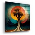 thumbnail image 2 of Epic Art 'Tree Of Life 28' by Ray Heere, Acrylic Glass Wall Art, 24"x24", 2 of 8