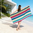 thumbnail image 6 of Microfiber Beach Towel Large, Sand Free Quick Dry Travel Towel, Soft Absorbent for Pool Swimming & Travel, 60"x30", 6 of 6