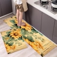 thumbnail image 3 of Sunflower Flower Plant Floral Boho Kitchen Rugs and Mats Bath Mat Non-Slip Kitchen Mat Doormat Runner, 3 of 6