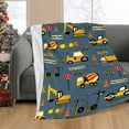 thumbnail image 6 of Truck Blanket for Boys, Cars Toddler Flannel Blanket for Boys, Construction Vehicle Blankets for Baby, Trucks Car Lovers Blanket, Cozy Warm Blanket for Baby Kids, Birthday Gifts, Inch Grey(40"x50"), 6 of 8