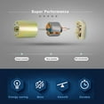 thumbnail image 3 of 2X DC 12V 30RPM Gear Motor High Torque Electric Mini Speed Reduction Geared Motor Eccentric Output Shaft 37mm, 3 of 7