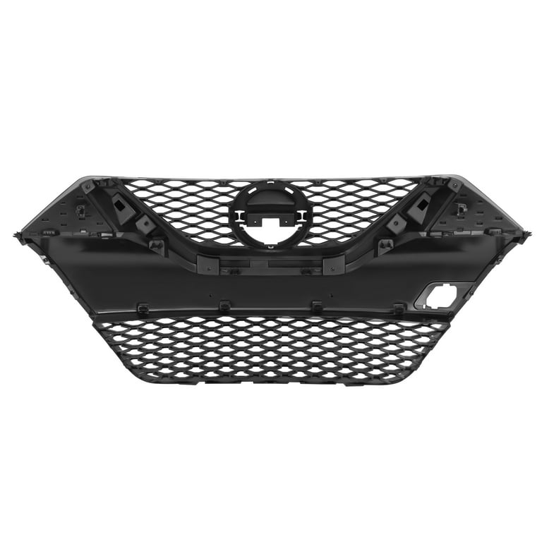 CCPAO Front Chrome Black Bumper Grille Grill Compatible with Nissan Maxima 2016-2018 NI1200284