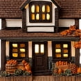 thumbnail image 2 of Hallween Glowing Pumpkin Ornament Resin Lighted Pumpkin House Decor with Warm Light, 2 of 2