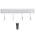 thumbnail image 1 of Estante de pared de aluminio con 4 ganchos, multiusos, sombrero, ropa, abrigo, toalla, bata, 1 of 8