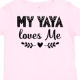 thumbnail image 4 of Inktastic My Yaya Loves Me Grandchild Girls Toddler T-Shirt, 4 of 5