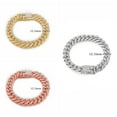 thumbnail image 2 of Rhinestone Luxury Pet Supplies Metal Material Dog Accessories Fighting Necklace Dog Jewelry Pet Chain Necklace Collar SILVER 55CM, 2 of 8