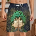 thumbnail image 2 of Anime My Hero Academia Short Sweatpants Summer Daily Cozy Lounge Shorts 3D Printed Beach Shorts Sweatpants With Drawstring And Pockets, 2 of 7