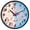 Cute Pink Flamingo and Flowers, variant on Dailycode Night Light Wall Clock Glow in The Dark 12 inch Battery Operated Silent Luminous Clocks, Cute Juggling Tigers