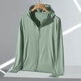 thumbnail image 6 of Hurxie Women's UPF 50+ Sun Protection Hoodie Jacket Lightweight Full Zip Athletic Jacket Long Sleeve Shirt with Pockets Green,3XL, 6 of 7