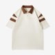 thumbnail image 1 of pstuiky camisetas de hombre, Pijama deportivo para hombre, para estar en casa, color liso, manga corta, cuello vuelto, blusa camisas casuales para hombre m, 1 of 4