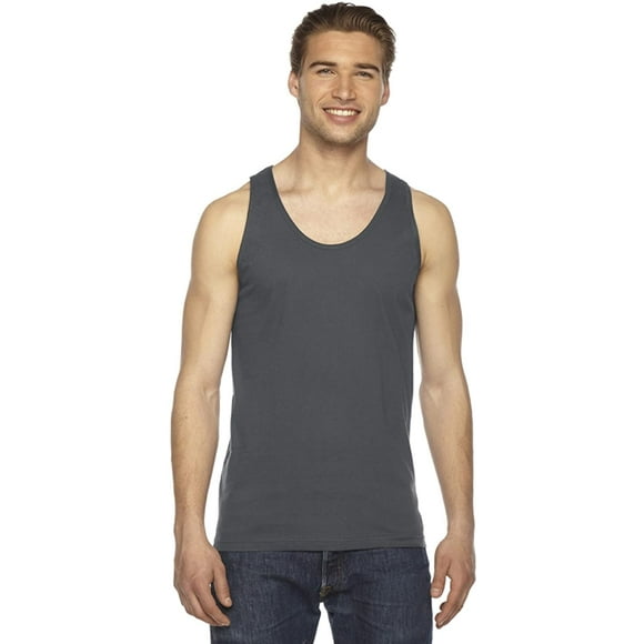 Fine Jersey Tank, L, Asphalt