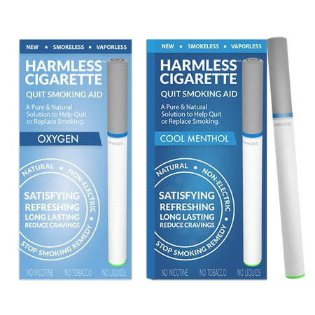 Harmless Cigarette Natural Craving Relief Smoking Cessation Aid, 2 (Best Liquid Nicotine Electronic Cigarette)