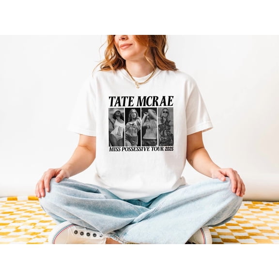 Tate Vintage-Stye McRae Miss Possessive Tour 2025 Shirt, Graphic Tees for Fans, Concert Retro Shirt