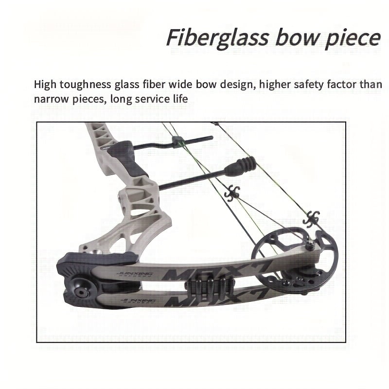 1 Set Of Compound Bow Set 30-70lbs Adjustable Bow And Arrow Set Adults Aluminum Alloy Material Lightweight High-strength Excellent Surface Treatment Corrosion Resistance Wear Resistance