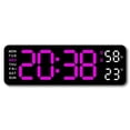 thumbnail image 4 of CUITING Digital Wall Clock Digital Calendar Large Wall Clock 13” Large Display Digital Clock LED Digital Clock with Remote Control Countdown Dimmer Large Clock with DST Date Week Temperat, 4 of 8