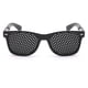 thumbnail image 2 of 2 gafas de rejilla, gafas estenopeicas, gafas de descanso, gafas con orificios, con patillas plegables, color negro, 2 of 5