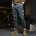 thumbnail image 2 of Awwp Mens Pants, Hiking Work Pants Outdoor Cargo Casual Sports Trousers Pants for Men Grey XXL, 2 of 6