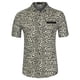 thumbnail image 1 of CAMISAS DE MANGA CORTA PARA HOMBRE INSPIRADAS CHIC, CAMISAS DE VERANO CON IMPRESIÓN Y BOLSILLO, BOTONES, BEIGE Y NEGRO, TALLA XL, 1 of 6