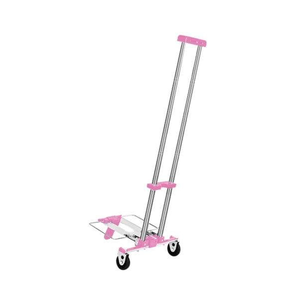 Carrito de mano plegable Strade Fareast Limited con soporte de carga fuerte Rosa 97cmx28cmx23cm
