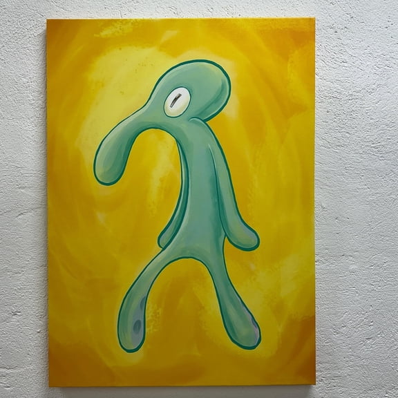 Bold And Brash Squidward Art: Modern Home Decor UNFRAMED PAPER POSTER, Home Decor, Vintage Gift, Living Room Dercor