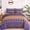 Purple-Queen, variant on California King Burnt Orange 7 Piece Bohemian Microfiber Bed-in-a-Bag Bedding Set