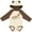 Natural & Brown w Ears, variant on Inktastic Cute Bearded Dragon Boys or Girls Long Sleeve Baby Bodysuit