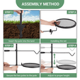 thumbnail image 4 of Garvee 24.4" x 24.4" Portable Camping Grates, Heavy Duty Steel Mesh Grate with Legs Carrying Bag, 4 of 6