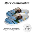 thumbnail image 6 of Easygdp Mallard Duck Swimming In A River Slippers for Women Mens Winter Warm Home Slippers Plush Slip on House Slippers for Indoor Outdoor Shoes-39/40, 6 of 7