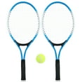 thumbnail image 1 of 2Pcs Tennis Racket String Tennis Racquets with 1 Tennis Ball and Cover Bag Blue, 1 of 7