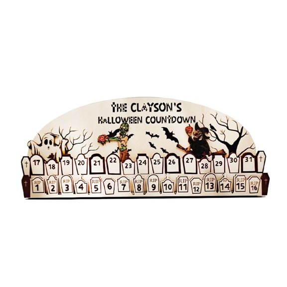 Yuarrent Calendario de cuenta regresiva de Halloween: decoración de no tóxica e inodora, juguete de cuenta regresiva, Adviento de Halloween Kits de decoración para fiestas Fantasmas+Zombis+Bruja