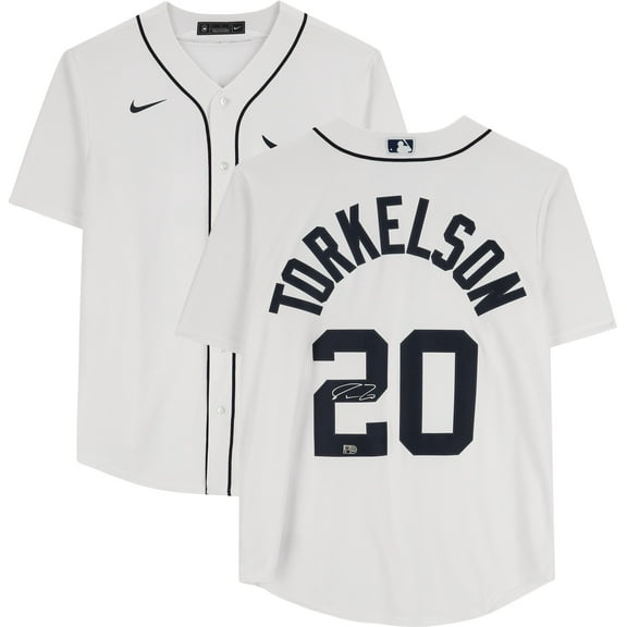 Spencer Torkelson White Detroit Tigers Autographed Nike Replica Jersey