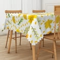 thumbnail image 4 of Lfeey Sunflower Leaf Polyester Tablecloth, Waterproof Oil Resistant Wipeable Rectangular Tablecloth for Indoor and Outdoor Table Decoration, 60x102 inch, 4 of 5