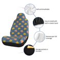 thumbnail image 4 of Uemuo Cute Turtle Pattern Car Seat Covers for Front Seats Waterproof Seat Covers for Cars, Universal Auto Front Seats Protector Fits for Car-2 PCS, 4 of 6