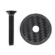 thumbnail image 1 of Auriculares De Fibra De Carbono Tapa Superior Diseño Negro Súper Ligero Con Tornillo Para Bicicleta De Montaña, 1 of 7