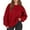 LC04-Red, variant on Dwellite Womens Plus Size Sweatshirts Long Sleeve Fleece Hoodies Fall Crew Neck Pullover Tops 2025 Fashion Winter Clothes Green 3XL