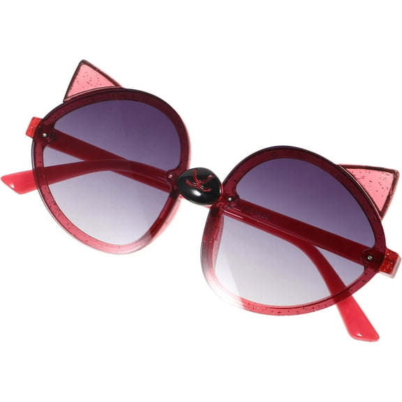 IDEANATEGRATE Children Sunglasses 1 Pair Fox Shape Plastic for Kids Parties and Outdoor Events