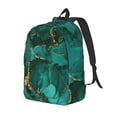 thumbnail image 1 of Balery Green Gold Glitter Mochila Clásica Impresa Básica para Viaje, Mochila Escolar Resistente al Agua, Mochila de Lona con Correas Ajustables-Medium, 1 of 5