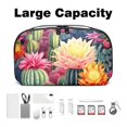thumbnail image 3 of Cactus Digital Bag with Oxford Fabric, Waterproof, Charger Pouch, USB Organizer, Electronic Travel Case Organizer, Appliance Cord Organizer, 5.9x9.44x3.14 in., 3 of 6