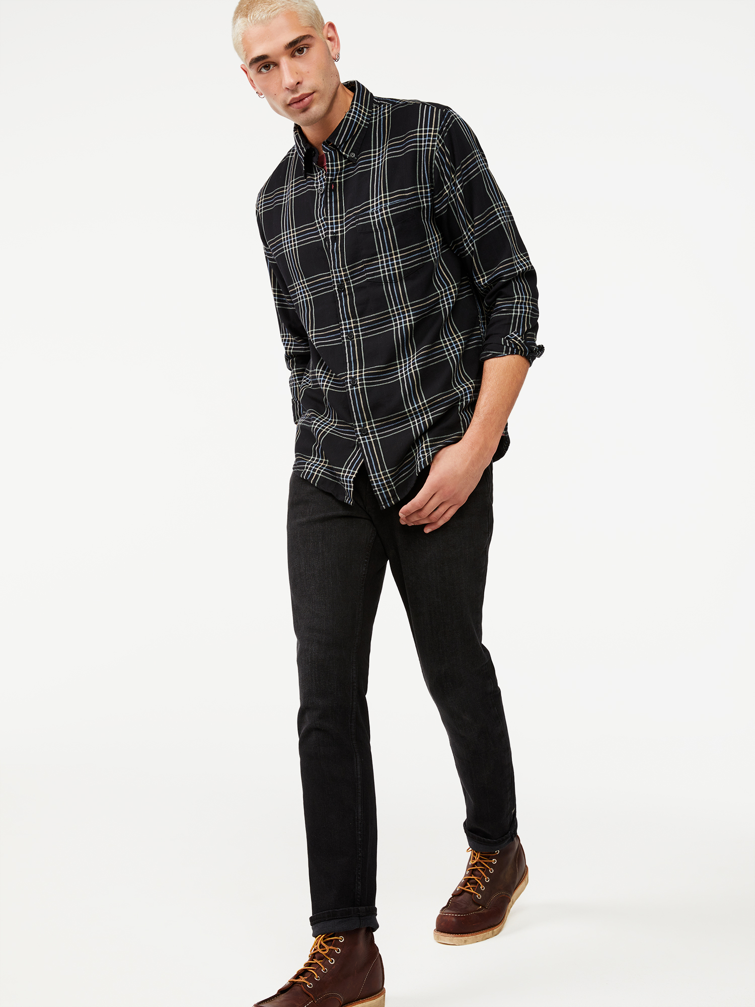 Free Assembly Men's Slim Fit Jeans - image 4 of 5